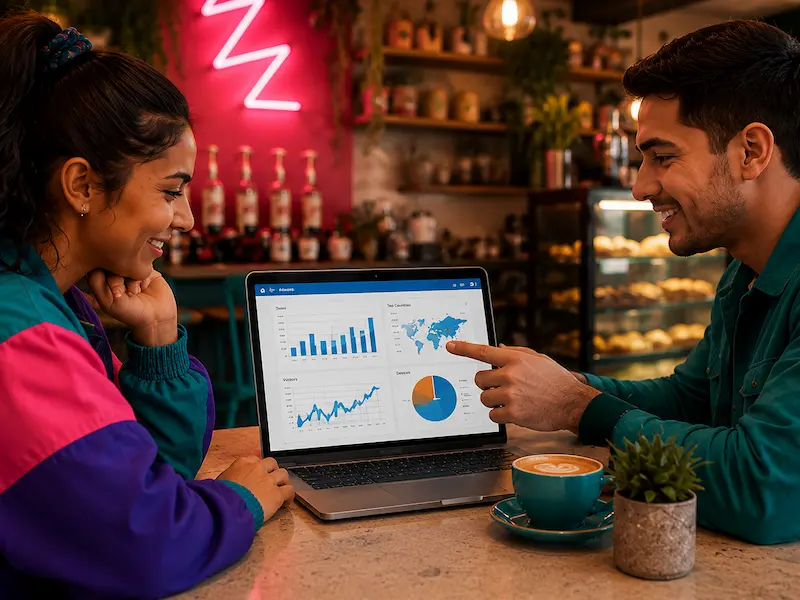 Medición de resultados de redes sociales para una cafetería