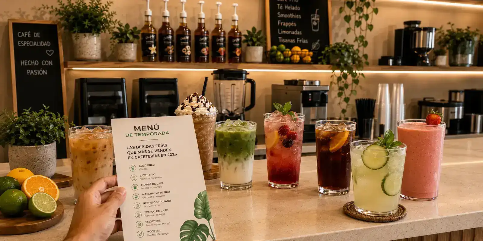Las bebidas frías que más se venden en cafeterías en 2026