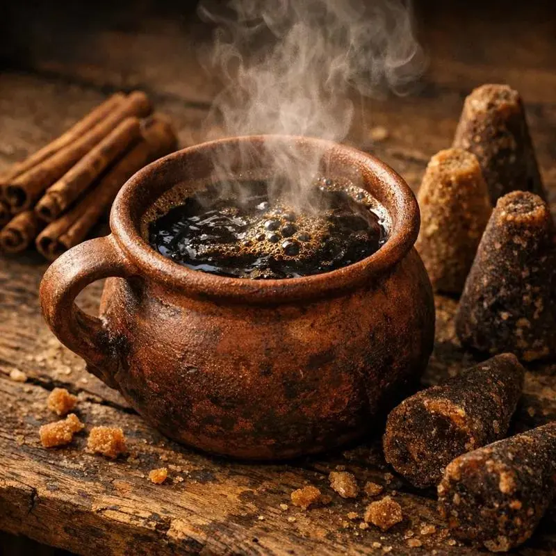 Café de olla para temporada navideña en cafetería