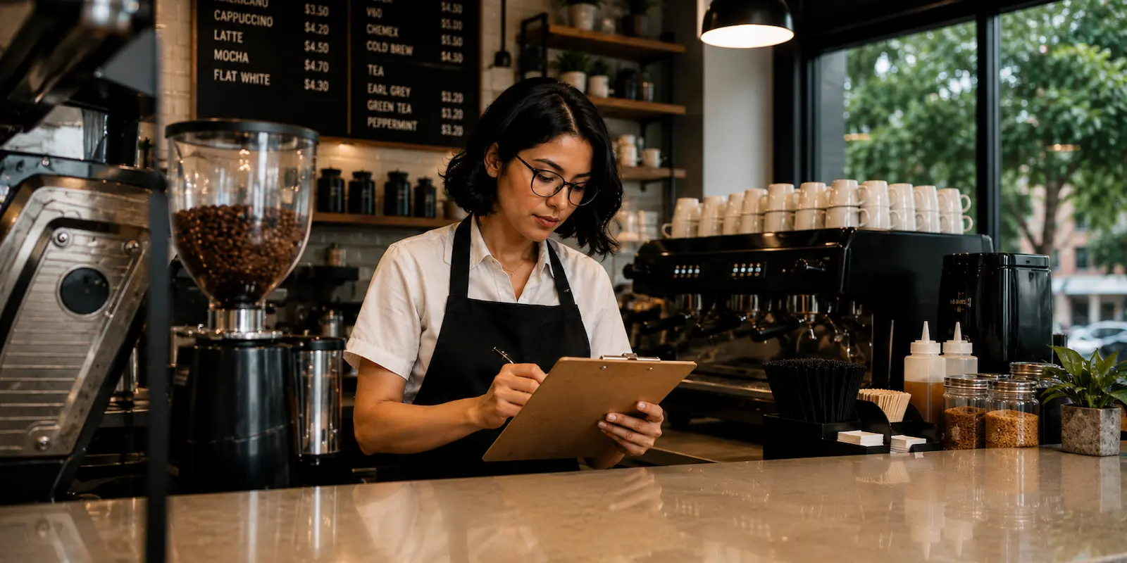 Checklist completo para abrir y cerrar una cafetería