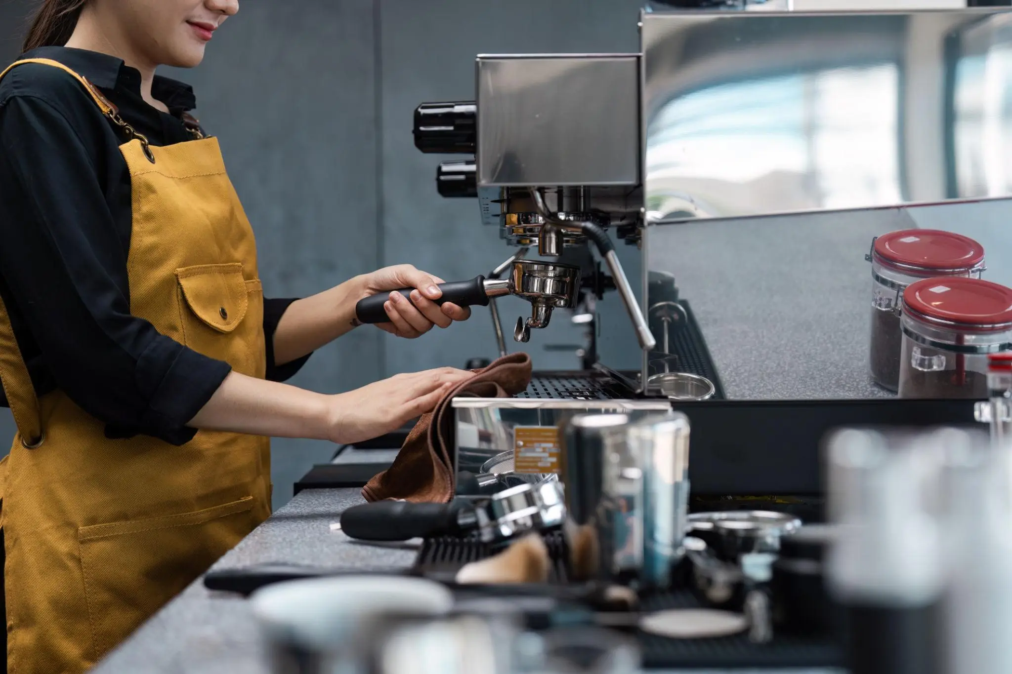 Cafetera tradicional Gaggia profesional para barista