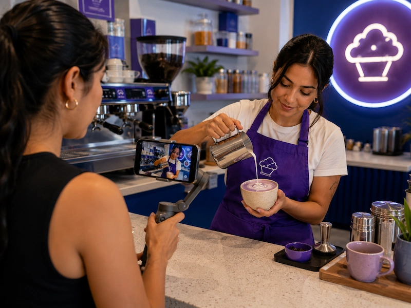Redes sociales para cafetería