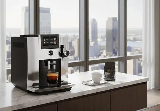Cafetera JURA S8 Chrome en espacio premium