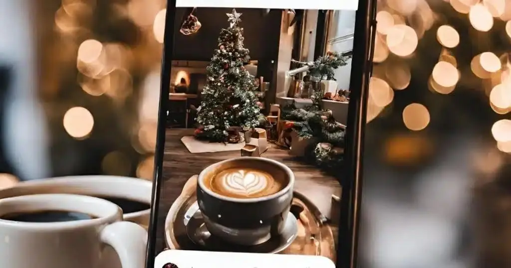 Contenido de Navidad para redes sociales de cafetería