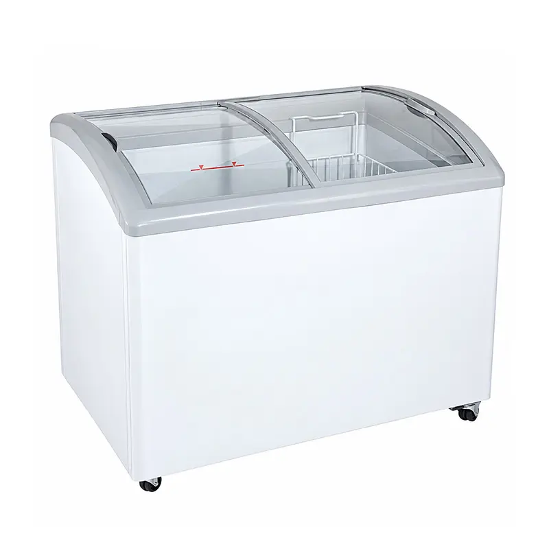 Congelador Horizontal Imbera HF-10-1F Tapa Vidrio Curvo