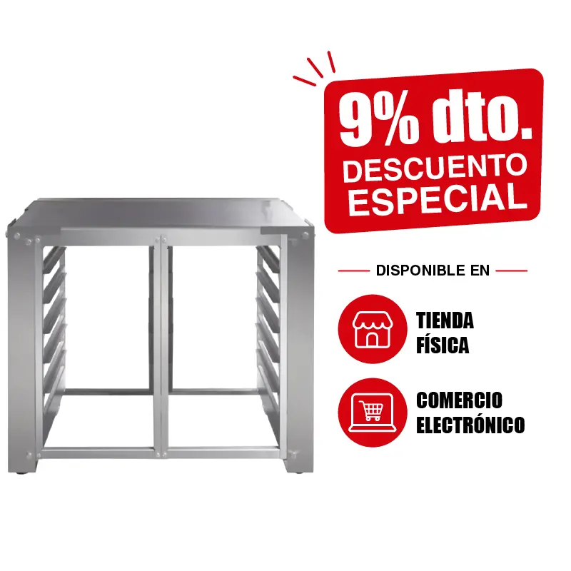 Base para Horno San-Son Q60-U BASEA160Q | Base Industrial de Acero Inoxidable