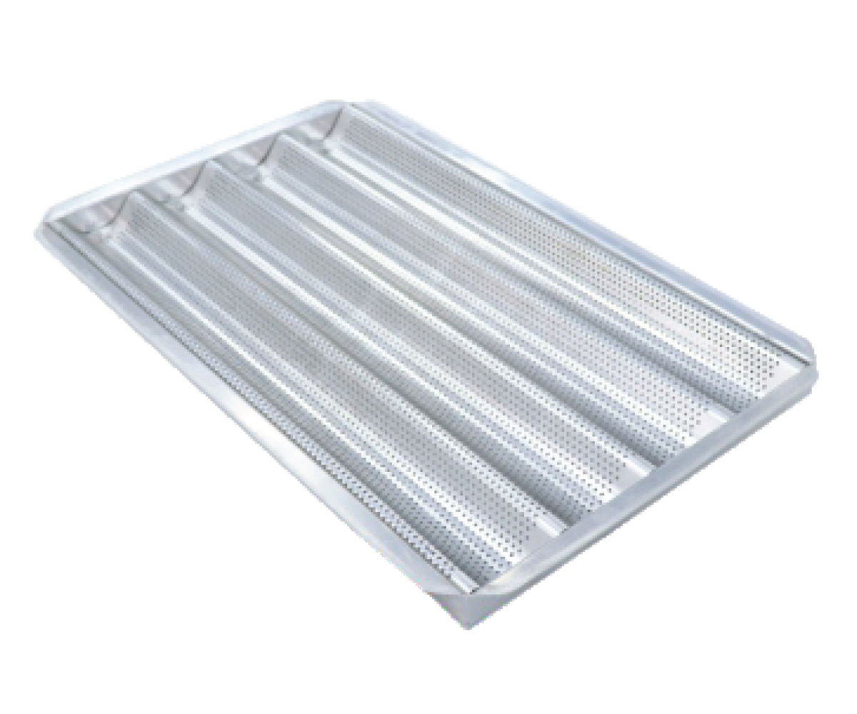 CHAROLA ONDULADA EN ALUMINIO  PARA PAN