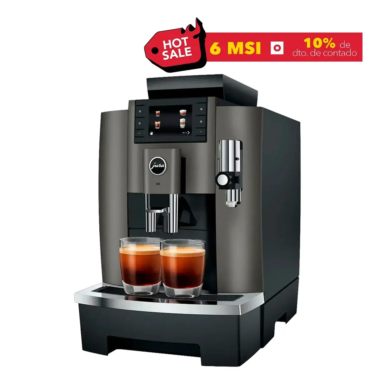 Cafetera Jura W8 Dark Inox