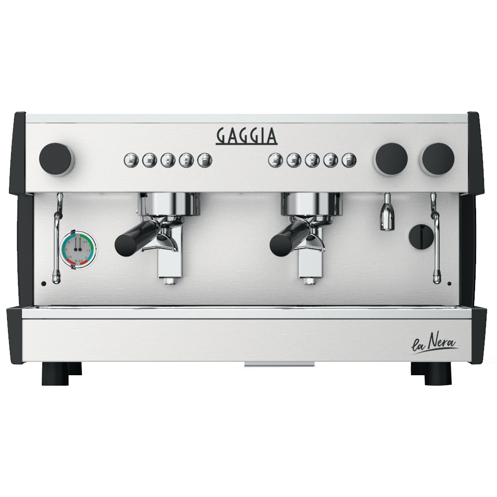 Cafetera Industrial Gaggia La Nera - Dos Grupos - 240 Tazas por Hora - Cafetera Italiana