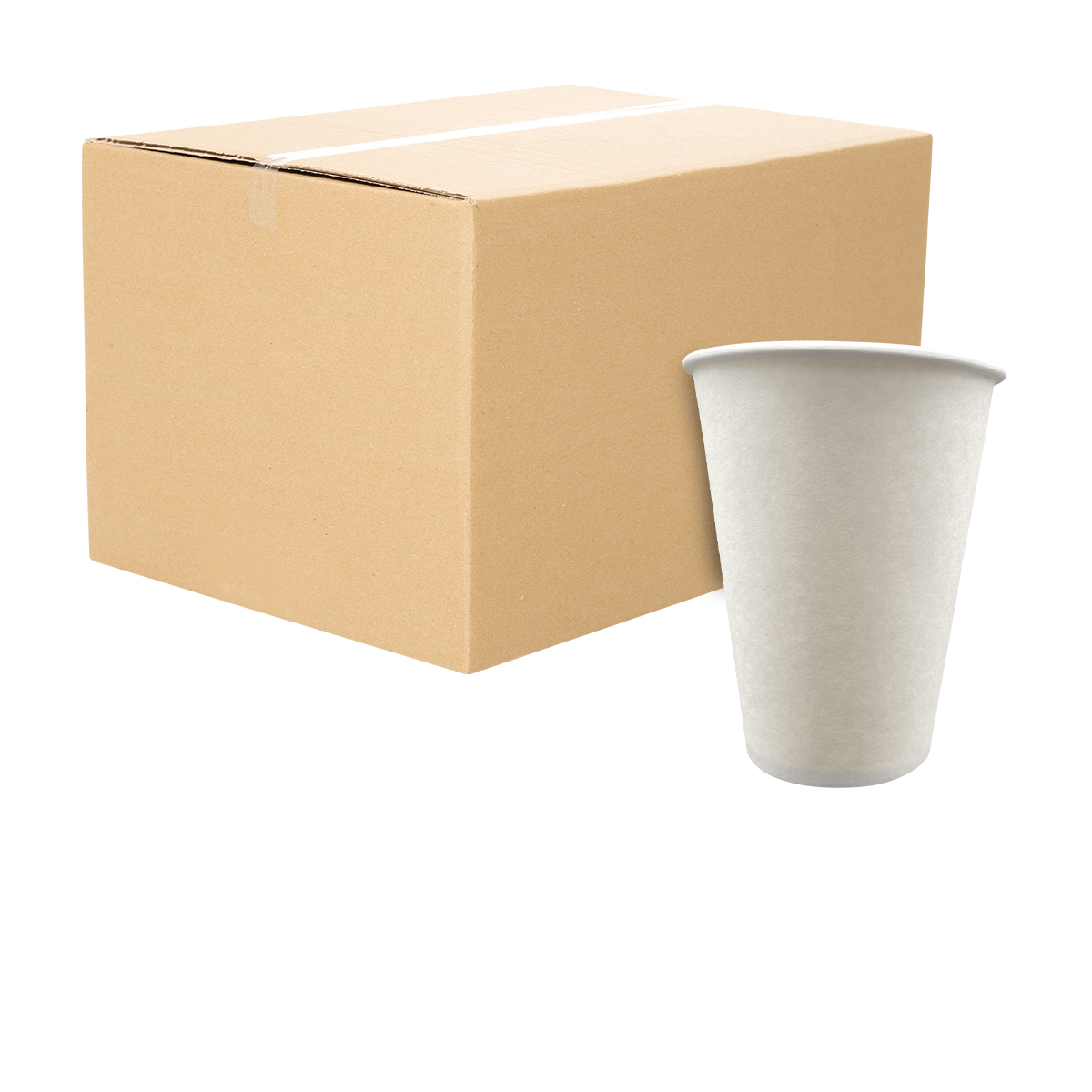 Vaso de Papel Biodegradable Decorado 12oz, Caja 1,000pz