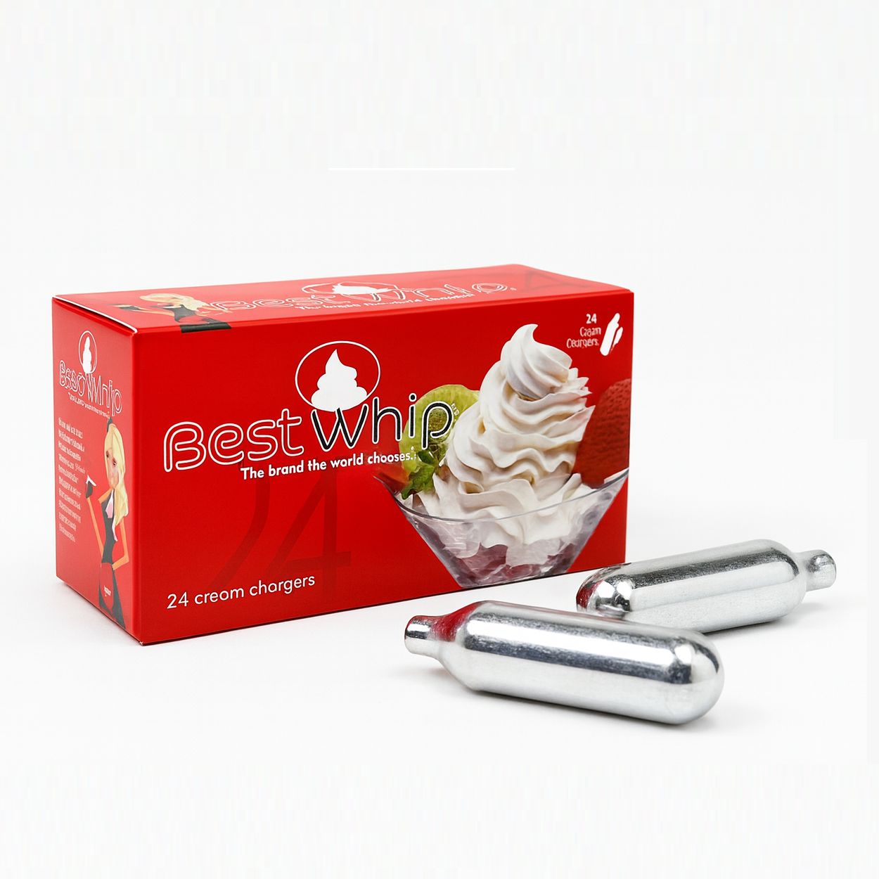 Cargas de Gas para Sifón – Cápsulas Best Whip (Caja con 24 Unidades)