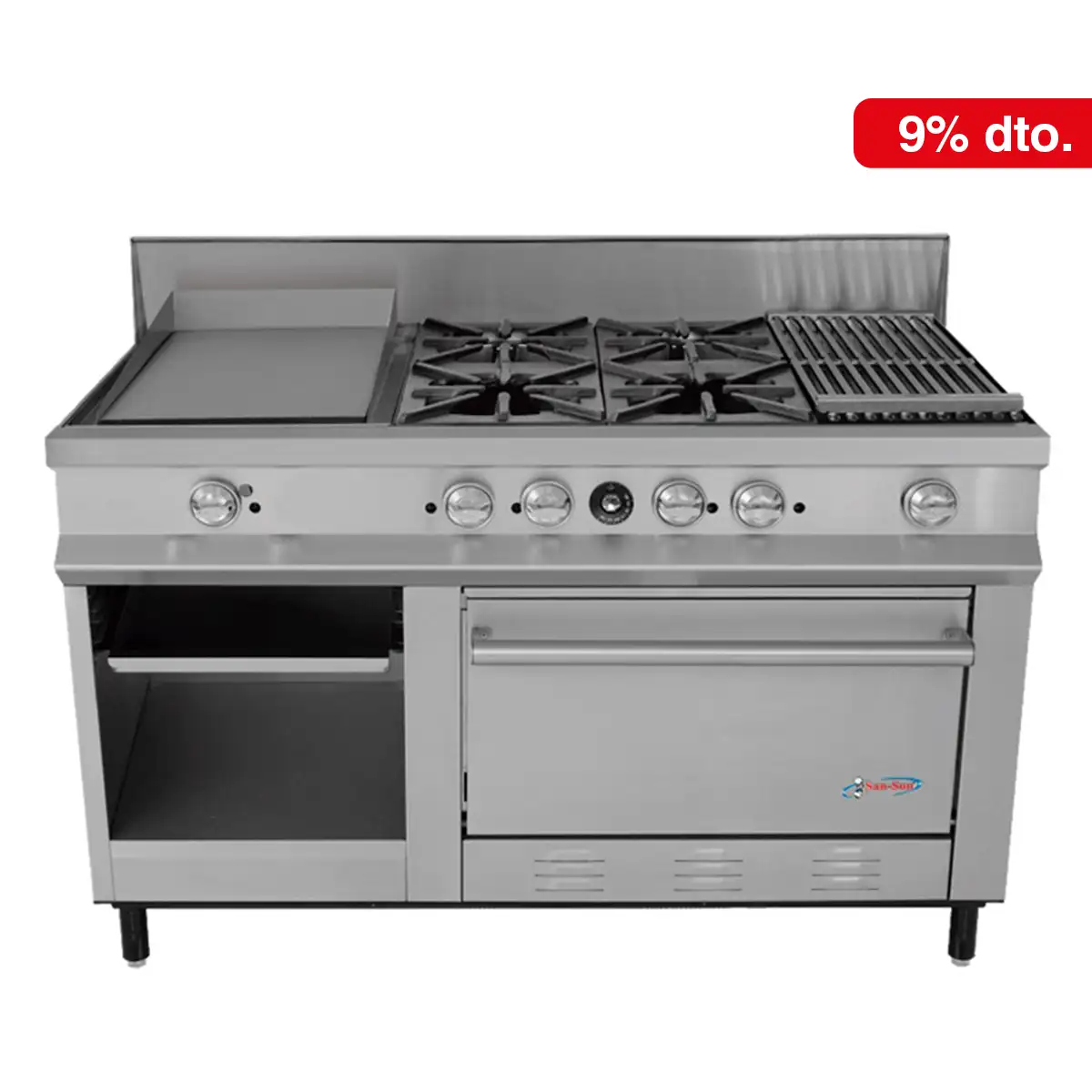 Estufa Compacta San-Son SSEC | Estufa Industrial con Plancha y Horno