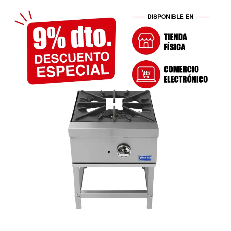 Fogón Industrial San-Son 1 Sección Económico SSCF1 | Fogón Comercial
