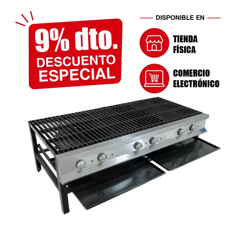 Fogón Industrial Heavy Duty San-Son SSF3 | Fogón Comercial 3 Secciones