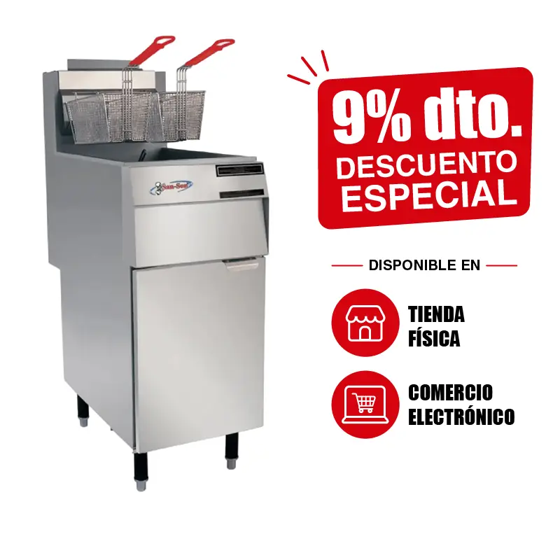 Freidora Industrial San-Son SS-35 | Freidora Comercial 30 Kg por Hora
