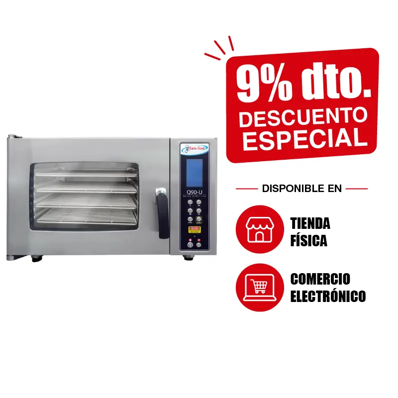 Horno Profesional Combi Eléctrico Grande San-Son Q90-U | Horno Industrial