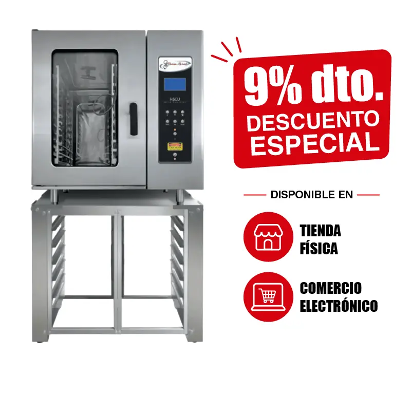 Horno panadero de convección para 8 charolas San-Son