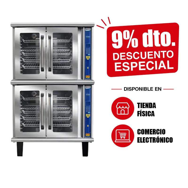 Horno de Convección a Gas Computarizado Duplex San-Son HCU Duplex