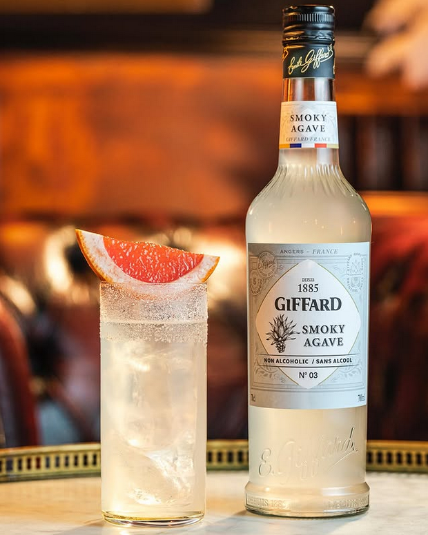Jarabe Giffard Smoky Agave (Mezcal) Sin Alcohol - Botella de 700 ml
