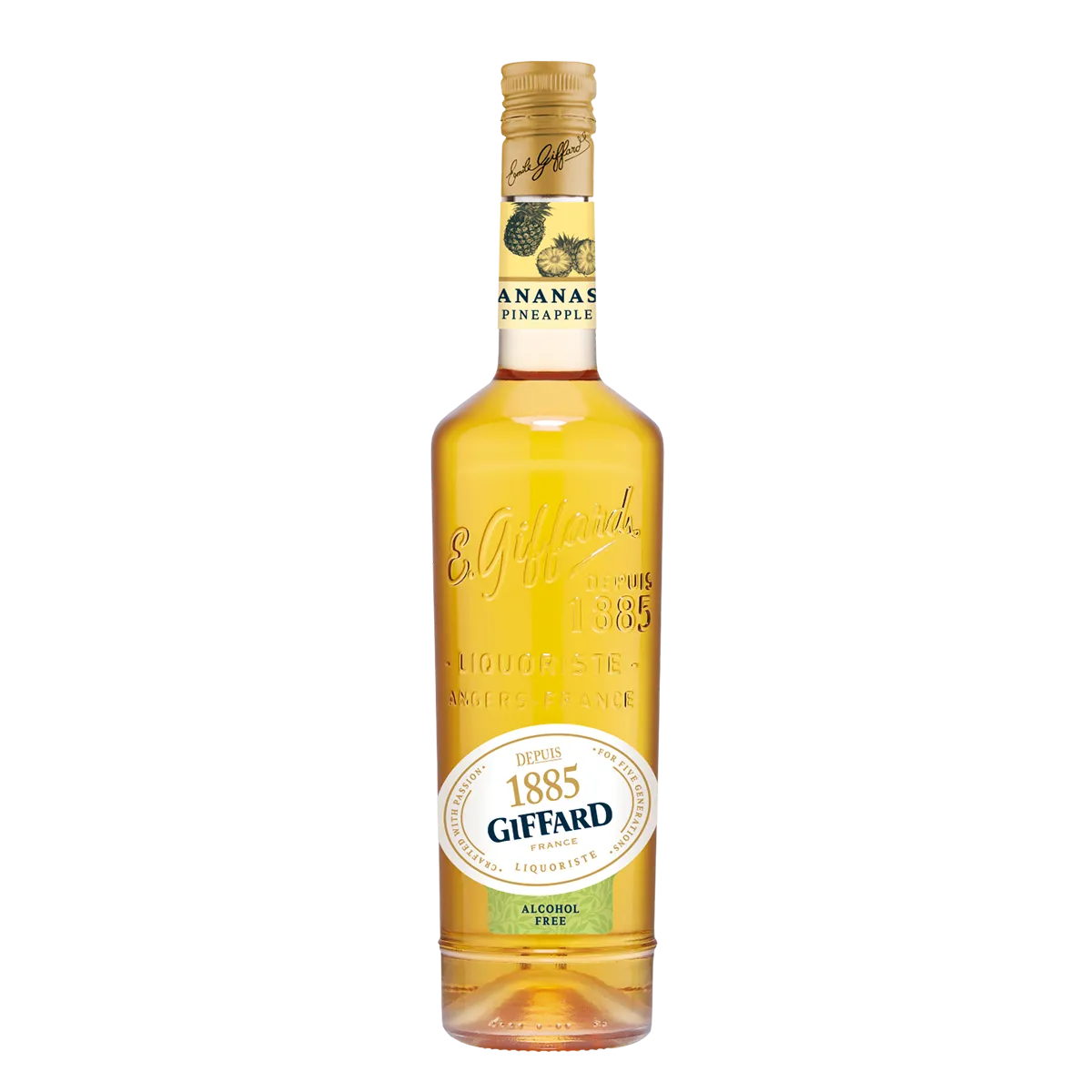 Jarabe Giffard Sin Alcohol Sabor Ananas (Piña) – Botella de 700 ml