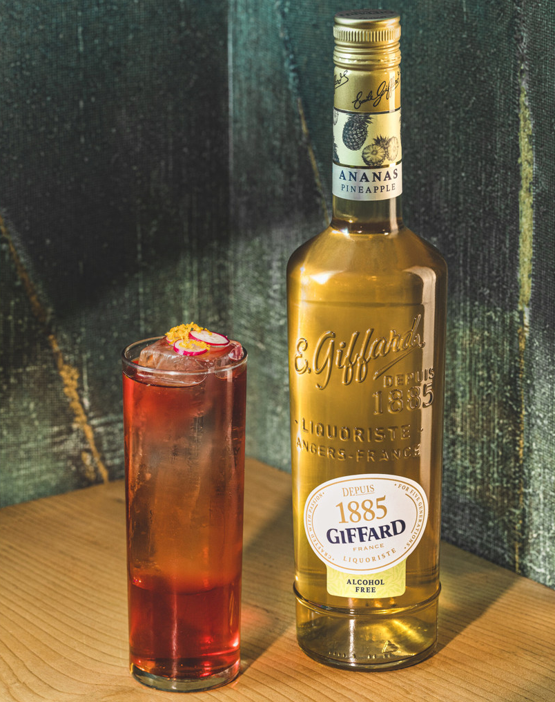 Jarabe Giffard Sin Alcohol Sabor Ananas (Piña) – Botella de 700 ml