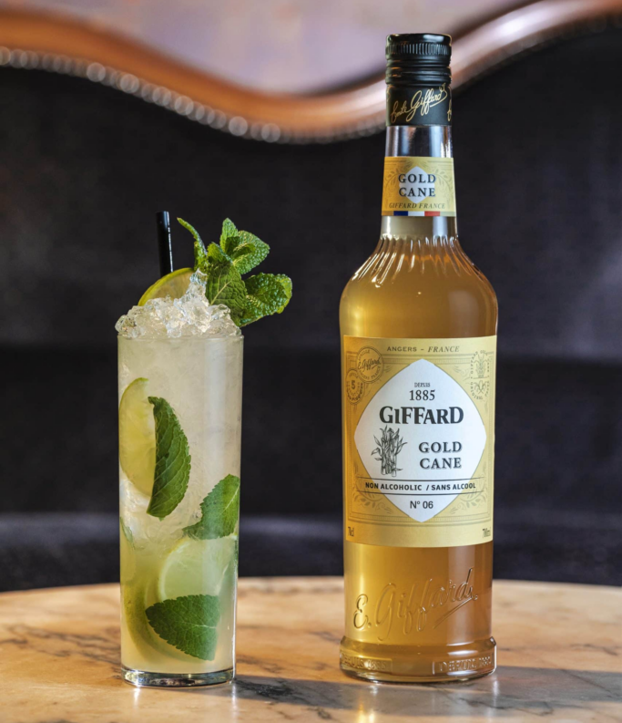 Jarabe Giffard Caña Dorada (Ron Blanco) Sin Alcohol – Botella de 700 ml
