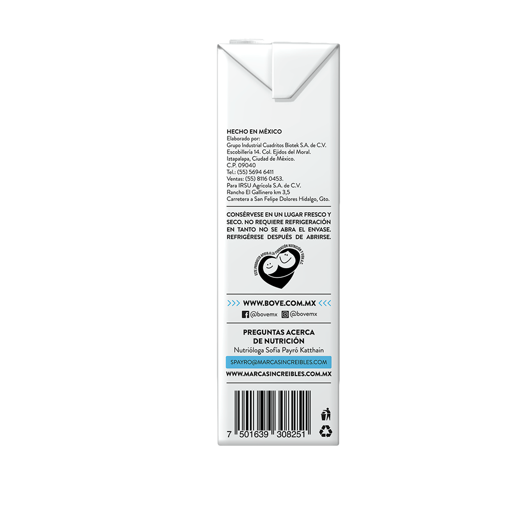 Leche Entera Barista Bové 946 ml