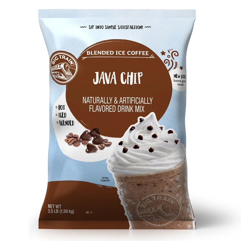 Polvo Big Train Sabor Java Chip – Bolsa de 1.59 kg (3.5 LBS)