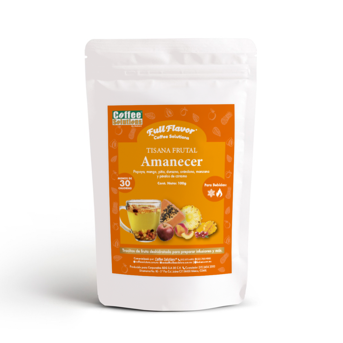 Tisana Frutal Full Flavor Sabor Amanecer – Bolsa de 100g