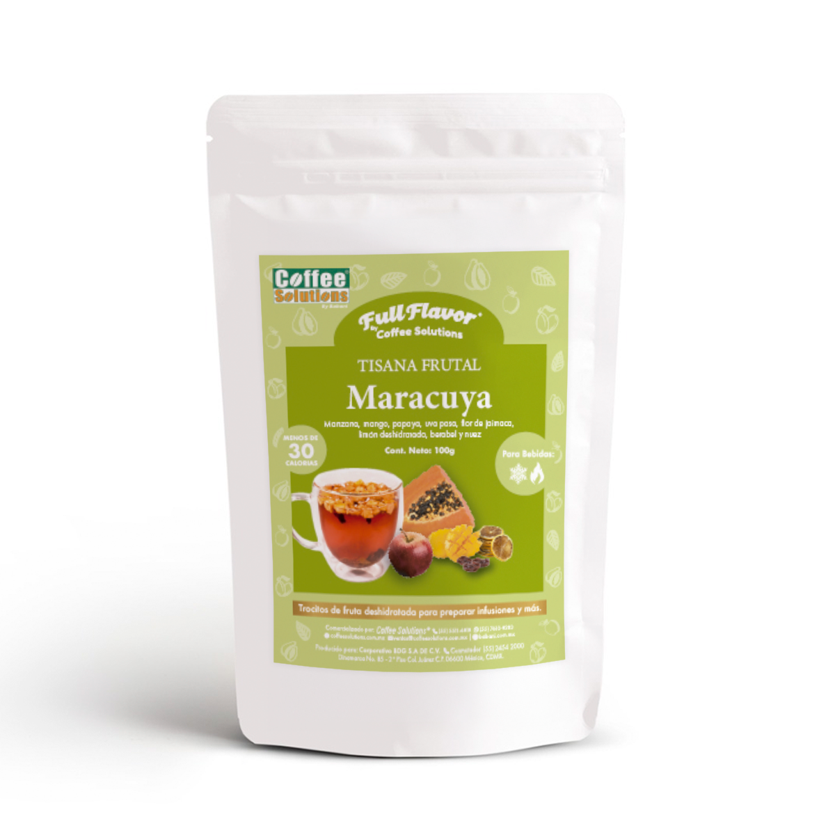 Tisana Frutal Full Flavor Sabor Maracuya – Bolsa de 100g
