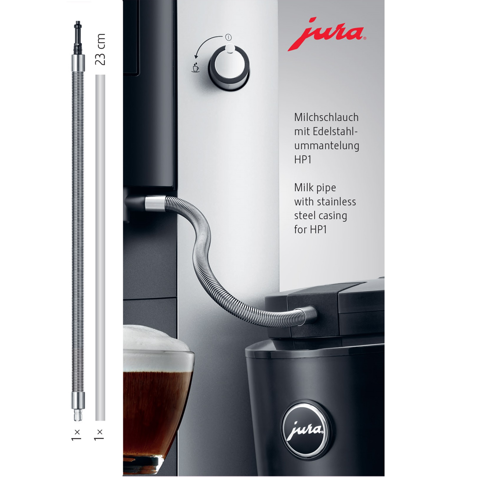 Tubo Para Capuchinador Con Revestimiento de Acero Inoxidable (Compatible 72166)