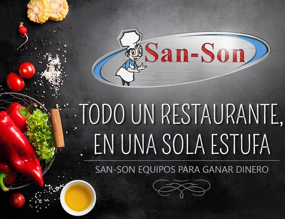 Estufa Maestra Industrial San-Son SSEM | Con Freidor, Plancha y Horno