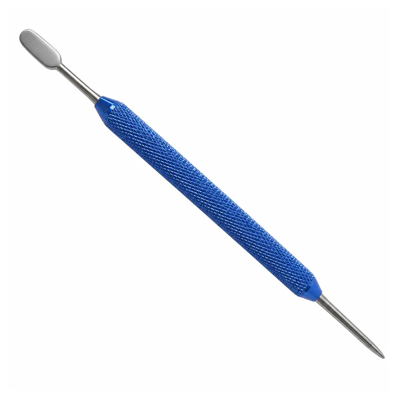 Aguja para creación de figuras Arte Latte. Fabricada en Acero Inoxidable. Color Azul