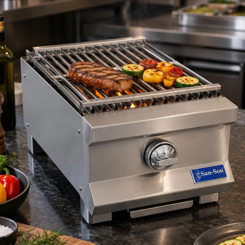 Asador Radiante Industrial San-Son 12” 1 Quemador SSAR12 | Asador Comercial