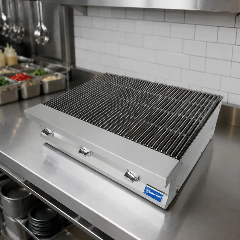 Asador Industrial San-Son 36” 3 Quemadores SSA36 | Asador Comercial