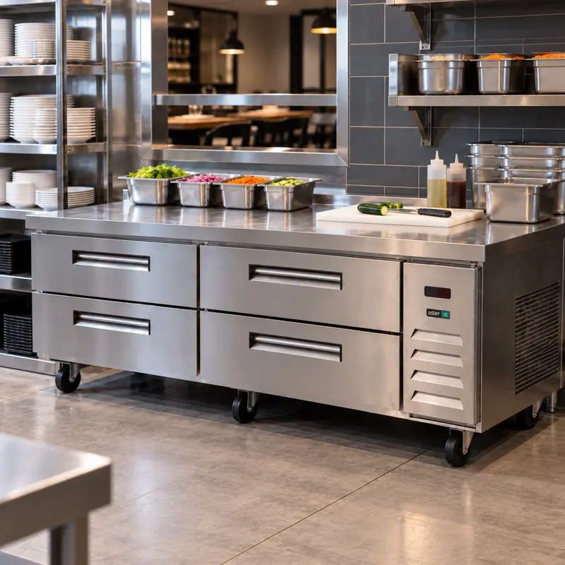 Base de Chef Refrigerada Asber ACBR-72 | Base Refrigerada Industrial