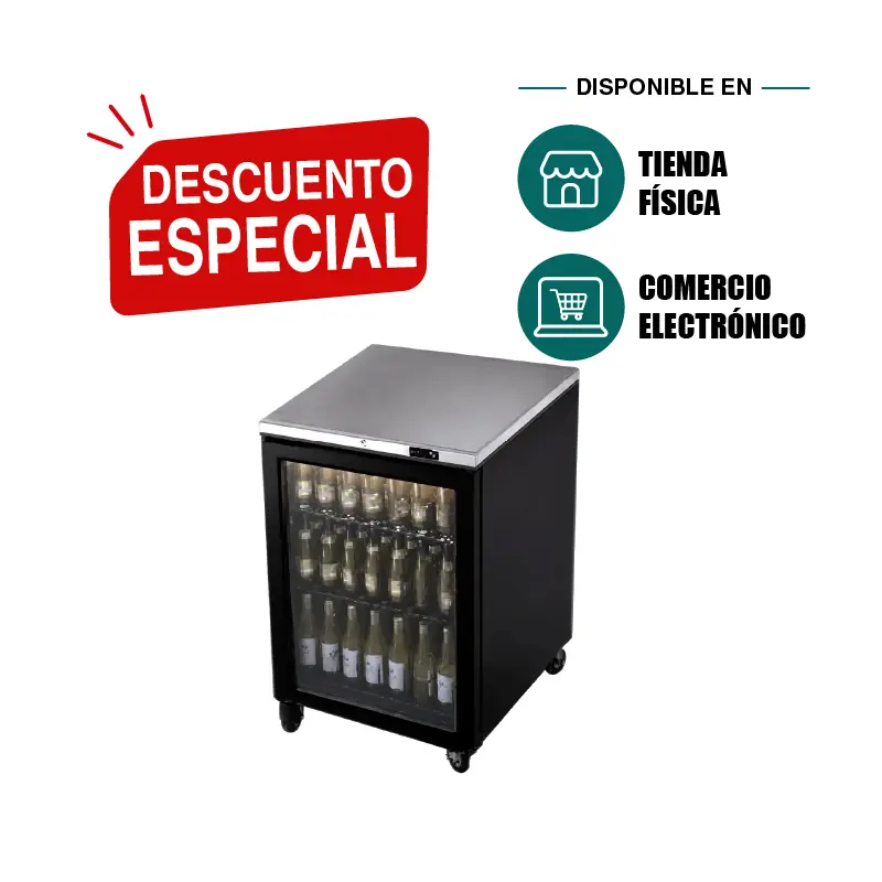 Refrigerador Contra Barra Asber ABBC-23G HC | Refrigerador Back Bar