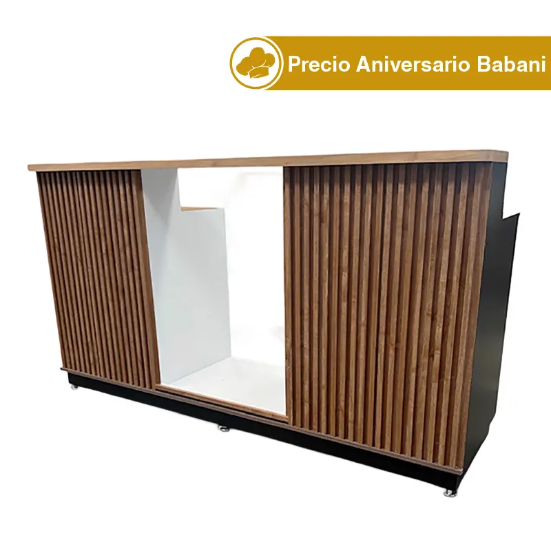 Barra para Cafetería OWLIE 2.20 m con Vitrina Refrigerada RTW-129L