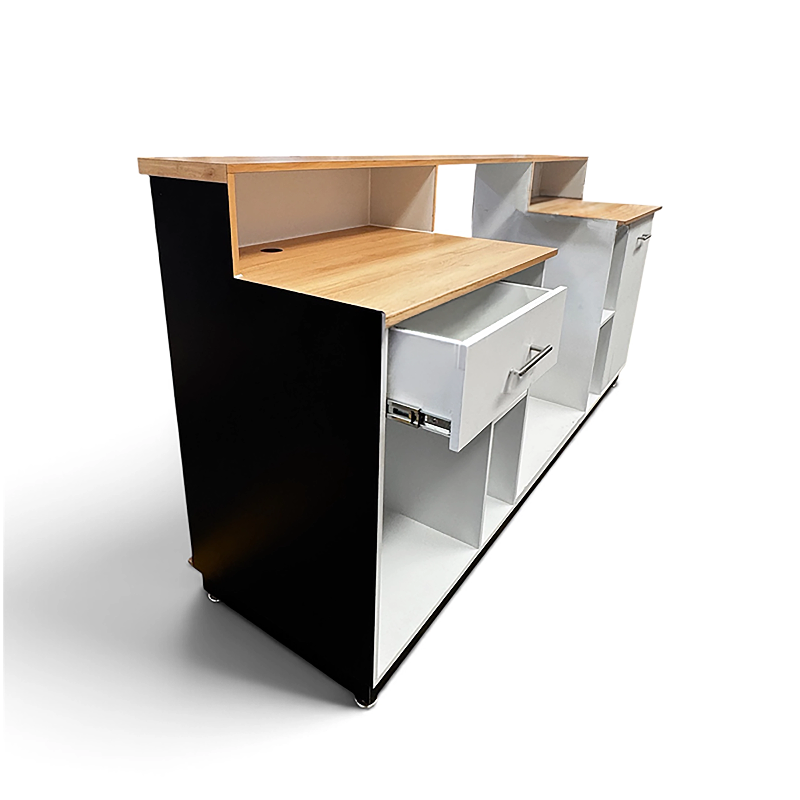 Barra para Cafetería OWLIE 2.20 m con Vitrina Refrigerada RTW-129L