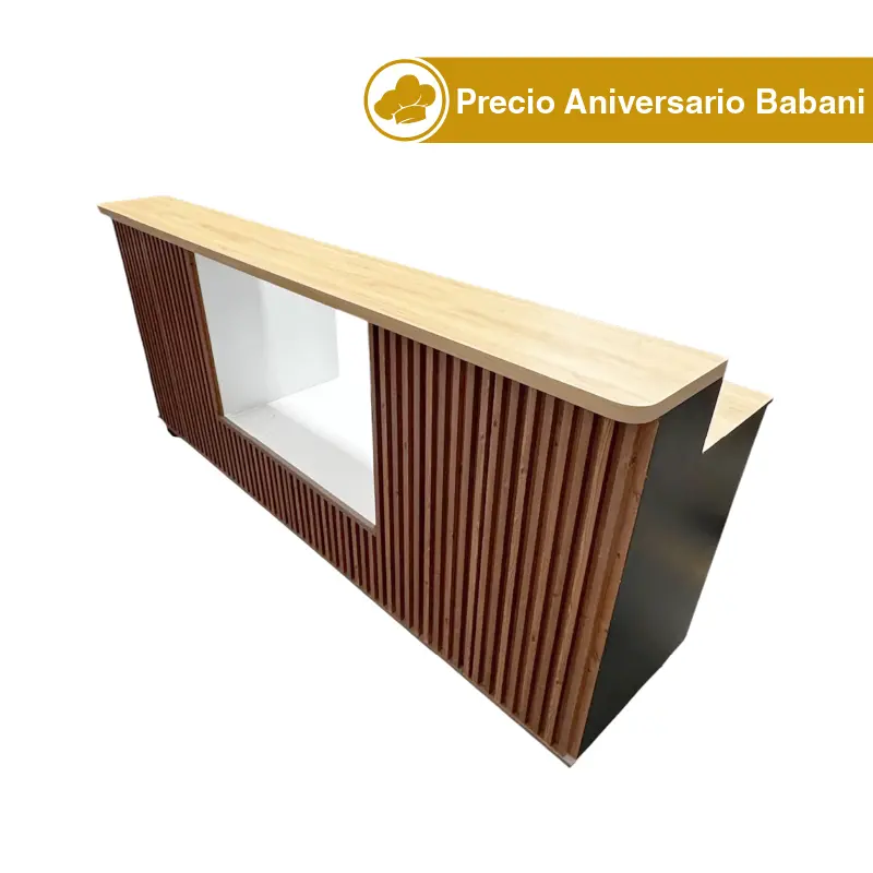 Barra para Cafetería OWLIE 2.20 m con Vitrina Refrigerada RTW-100L