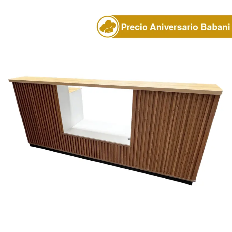 Barra para Cafetería OWLIE 2.40 m con Vitrina Refrigerada RTW-160L