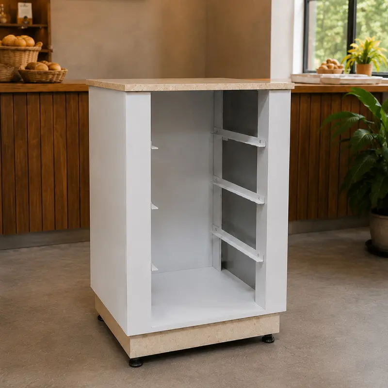Base en Madera para Horno de Conveccion EB-1A, Para Barra Chambery