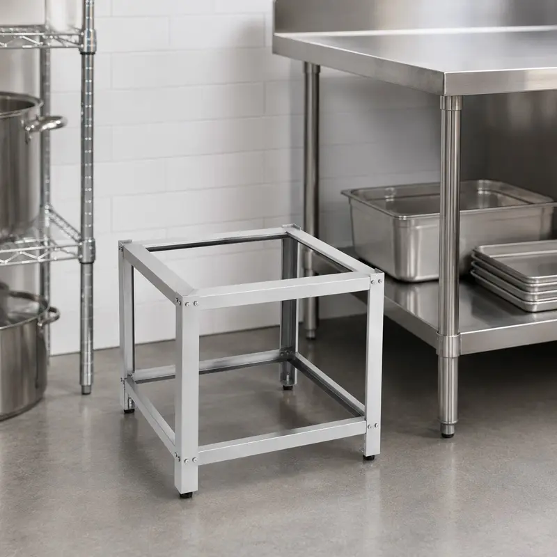 Base de Acero Inoxidable 24” BM24 | Base Industrial Tipo Sanitaria