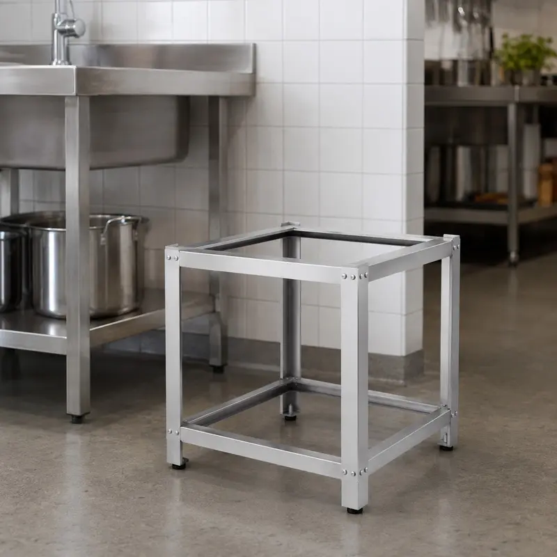 Base de Acero Inoxidable 24” BM24 | Base Industrial Tipo Sanitaria
