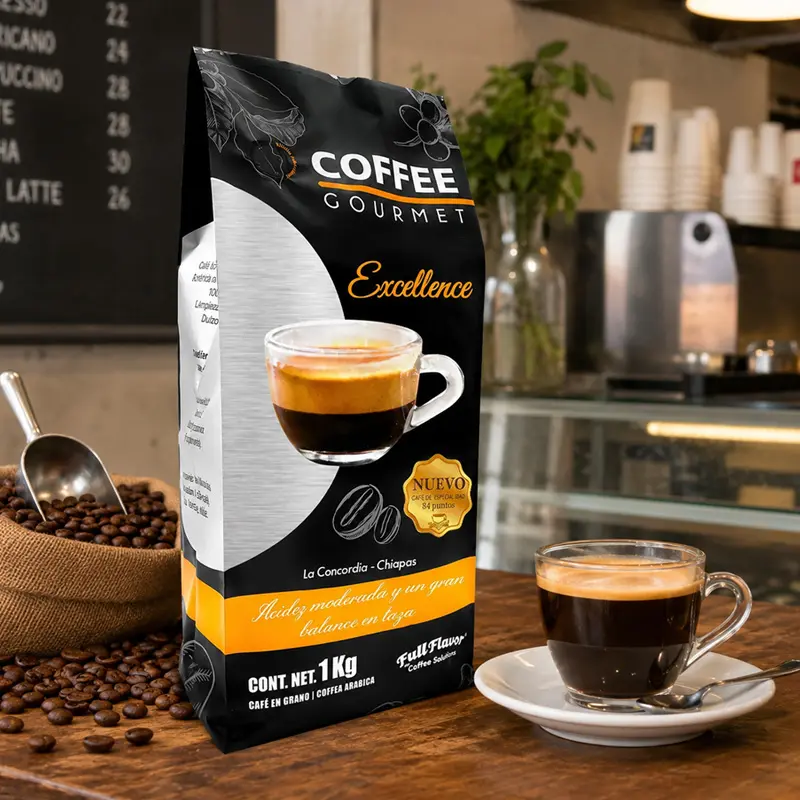 Cafe en Grano Gourmet de Especialidad Bolsa 1 Kilo