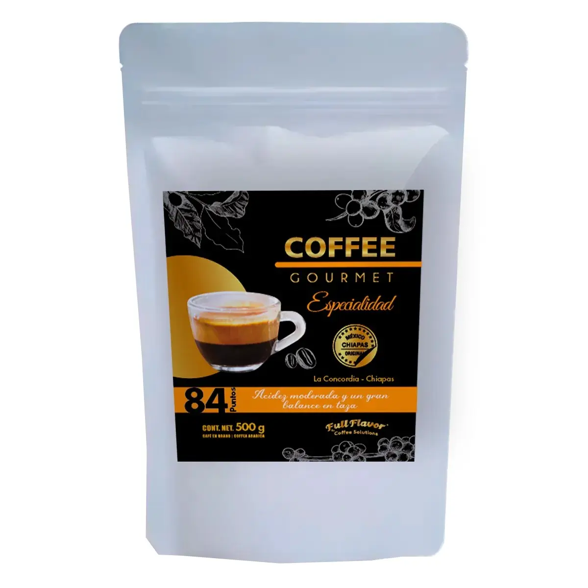 Cafe en Grano Gourmet de Especialidad Bolsa 500g