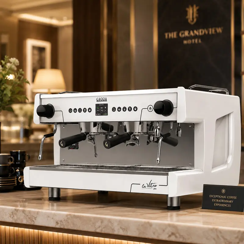 Cafetera Industrial 2 Grupos La Vetro Pro - 240 Tazas por Hora - Cafetera Italiana