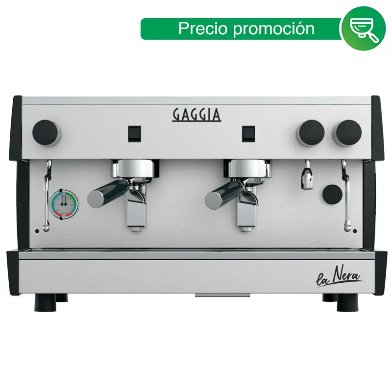 Cafetera Industrial 2 Grupos Nuova Nera Semiautomatica - 240 Tazas por Hora - Cafetera Italiana