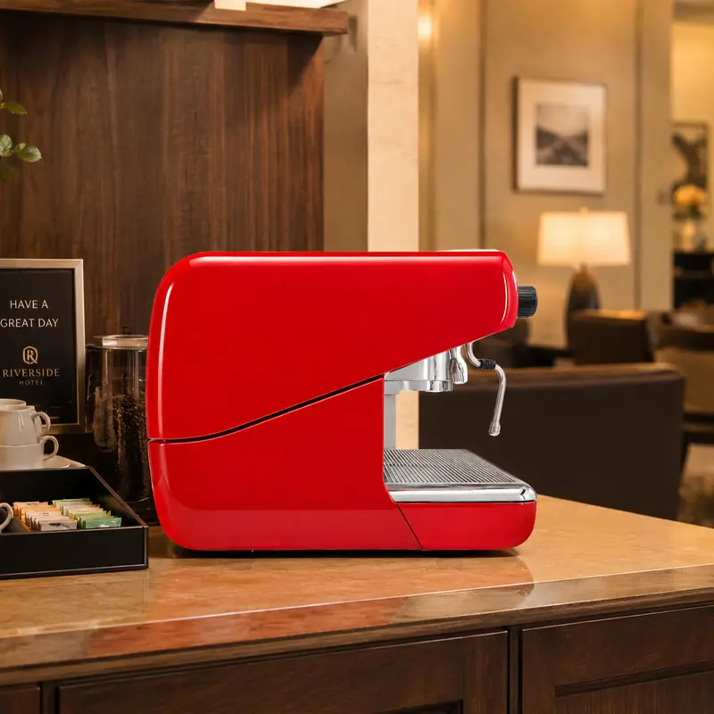 Cafetera Industrial 2 Grupos Futurmat F3 Roja - Modelo MFS092R