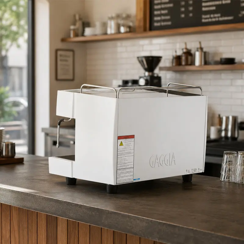 Cafetera Industrial 2 Grupos Vetro Blanca 220V | 240 Tazas por Hora - Cafetera Italiana